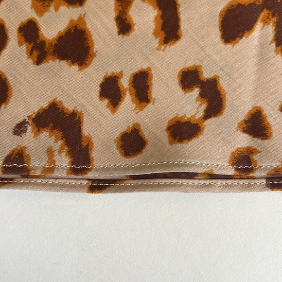 Free people Normani satin Leopard print Bias cut Midi skirt (size 0) - Picture 5 of 7